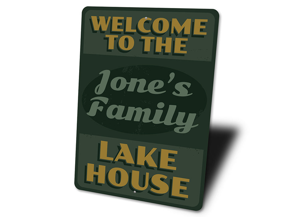 Lake House Welcome Sign