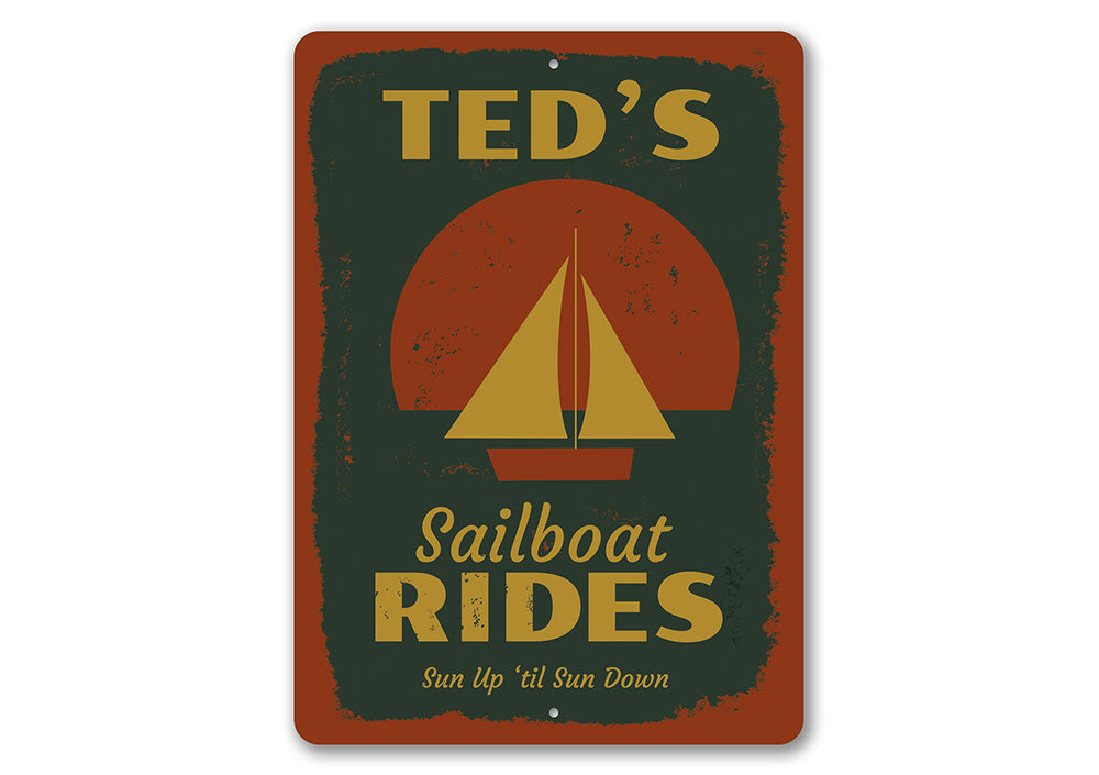 Sailboat Rides Sign – Lizton Sign Shop