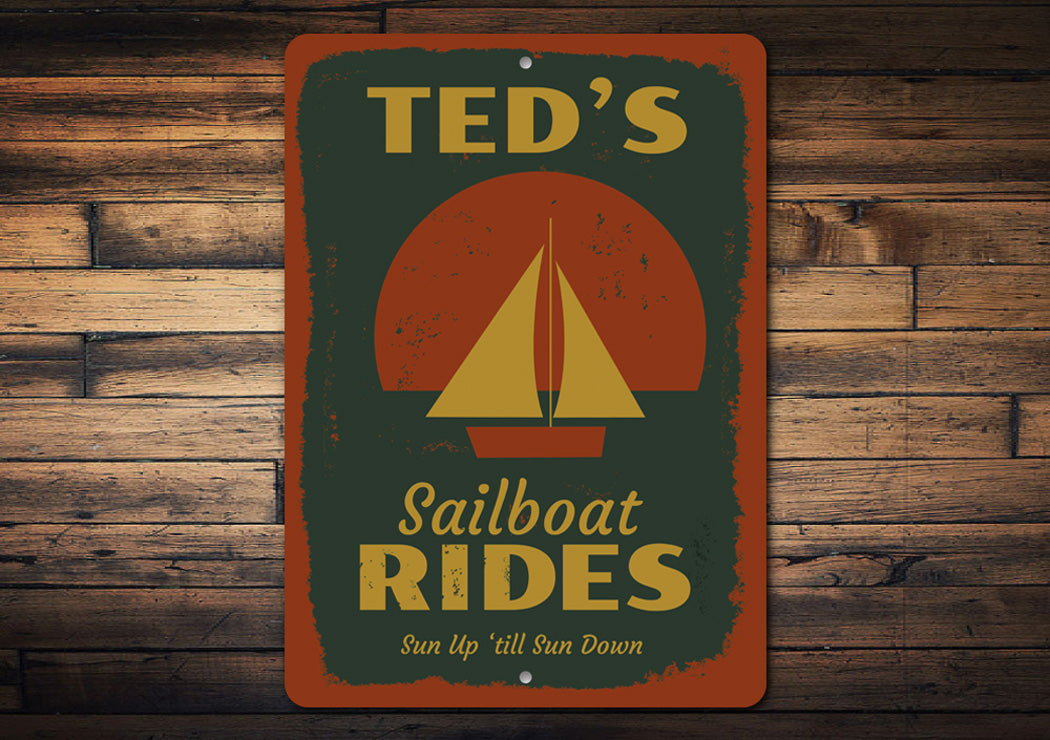 Sailboat Rides Sign