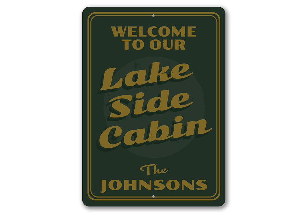 Lakeside Cabin Sign