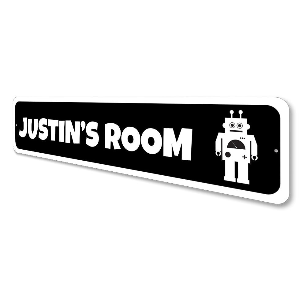 Robot Sign Aluminum Sign