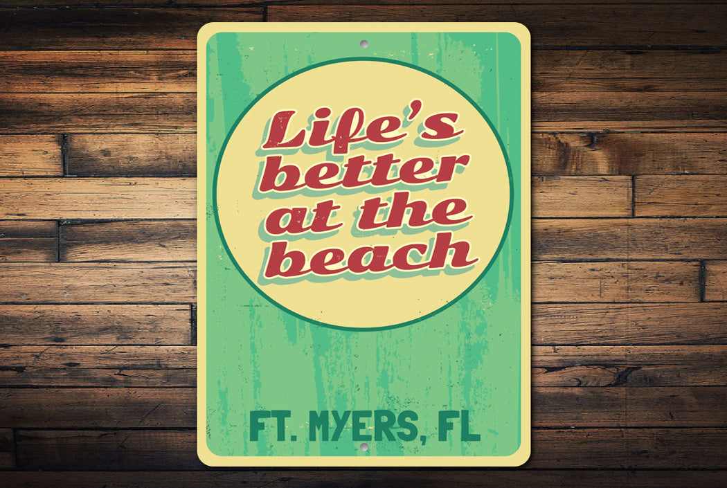 Life is Better at the Beach Sign