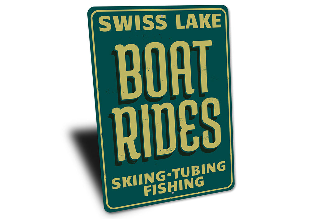 Speed Boat Rides Sign