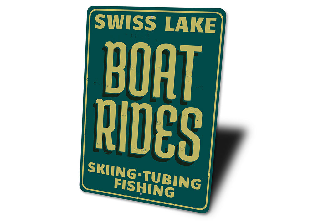 Speed Boat Rides Sign