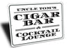 Cigar Bar Sign Aluminum Sign