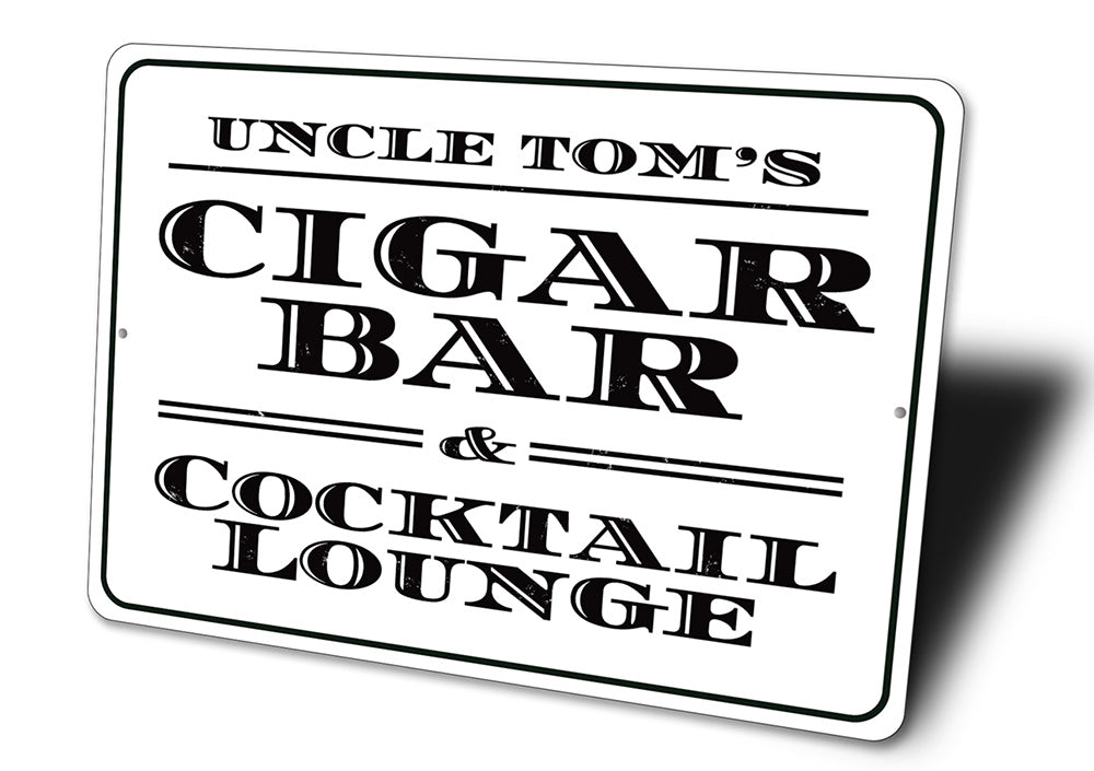 Cigar Bar Sign Aluminum Sign