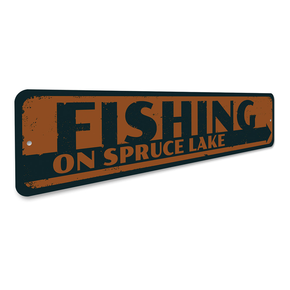 Fishing Shop Sign, Personalized Fisherman Name Sign, Rods Reels Metal Decor  Sign