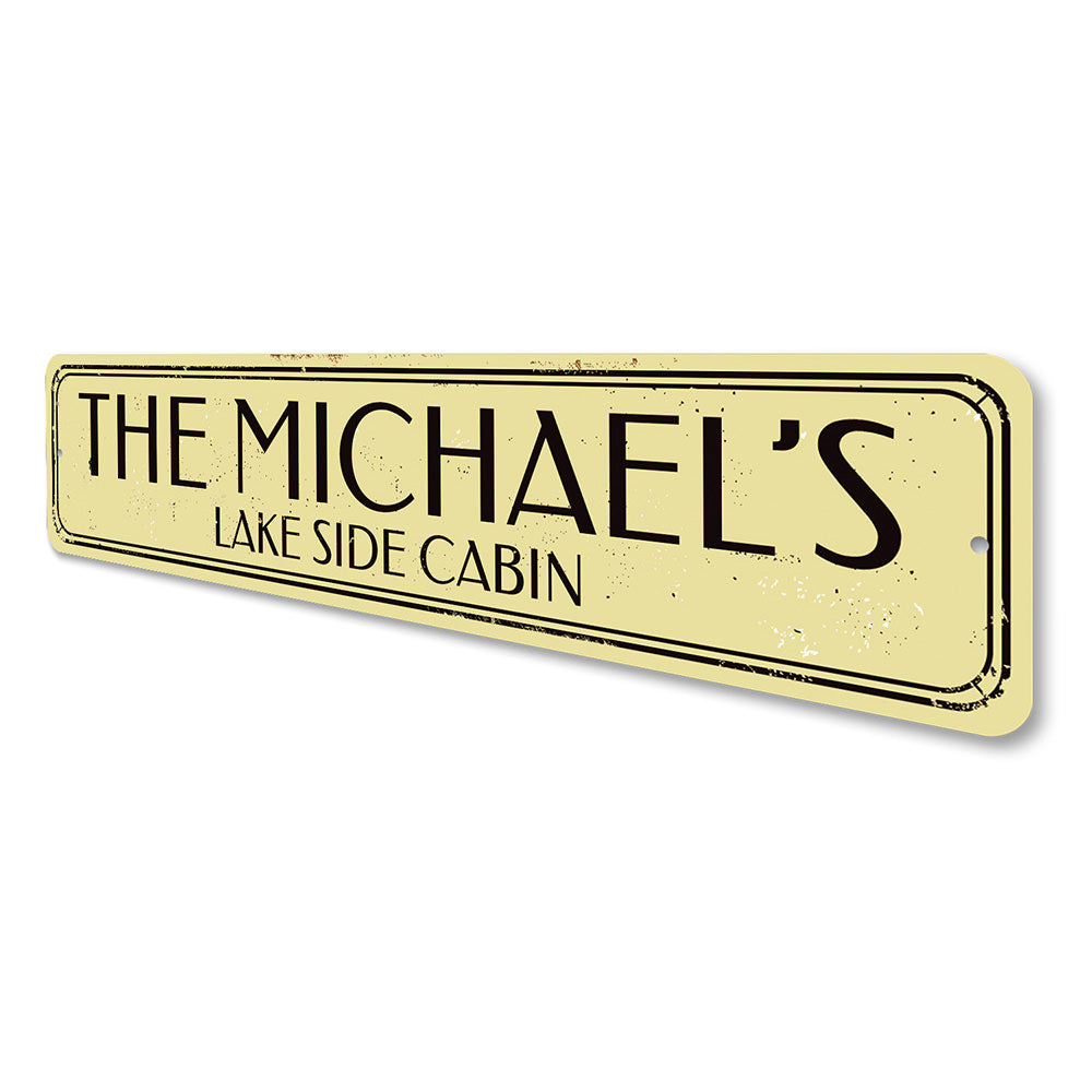 Lake Cabin Sign Aluminum Sign