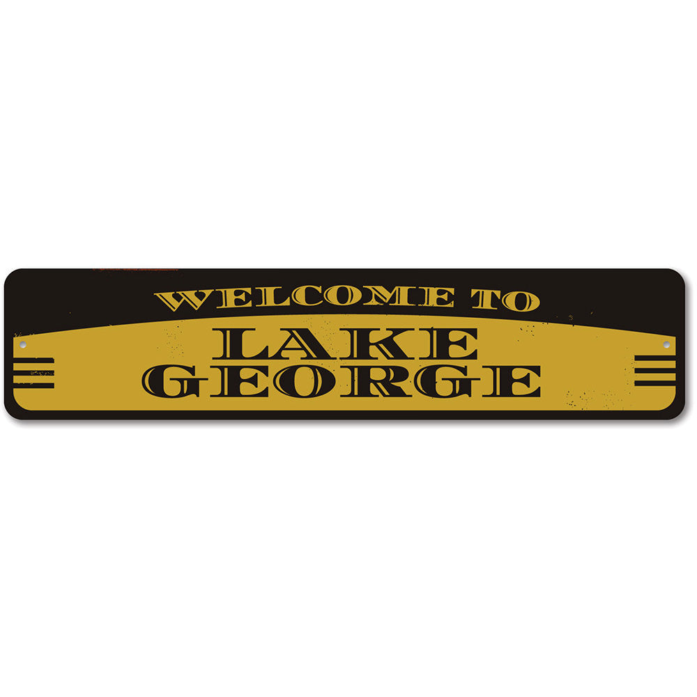 Lake Welcome Sign Aluminum Sign