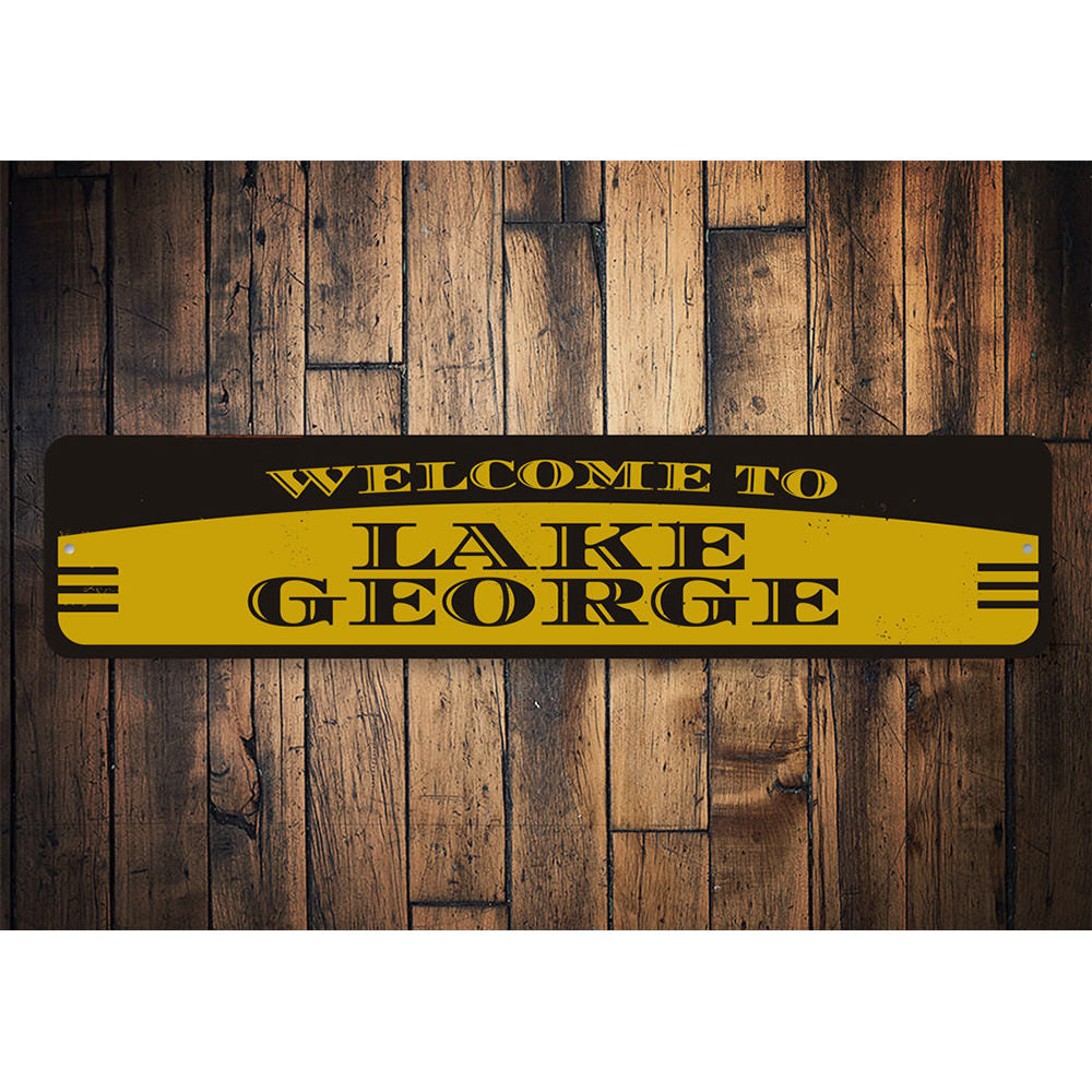 Lake Welcome Sign Aluminum Sign