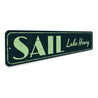 Sail Lake Name Sign Aluminum Sign