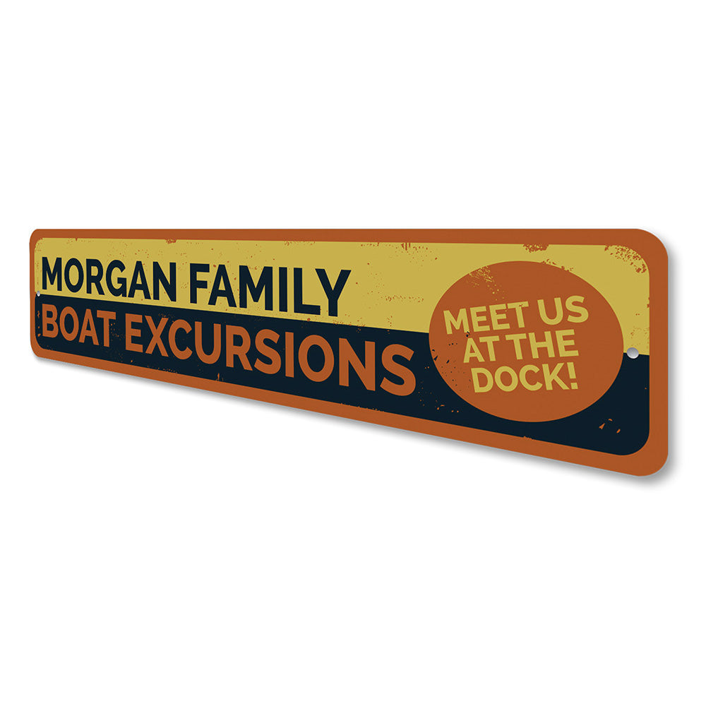 Boat Excursions sign Aluminum Sign