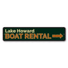 Boat Rental Arrow Sign Aluminum Sign