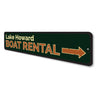 Boat Rental Arrow Sign Aluminum Sign
