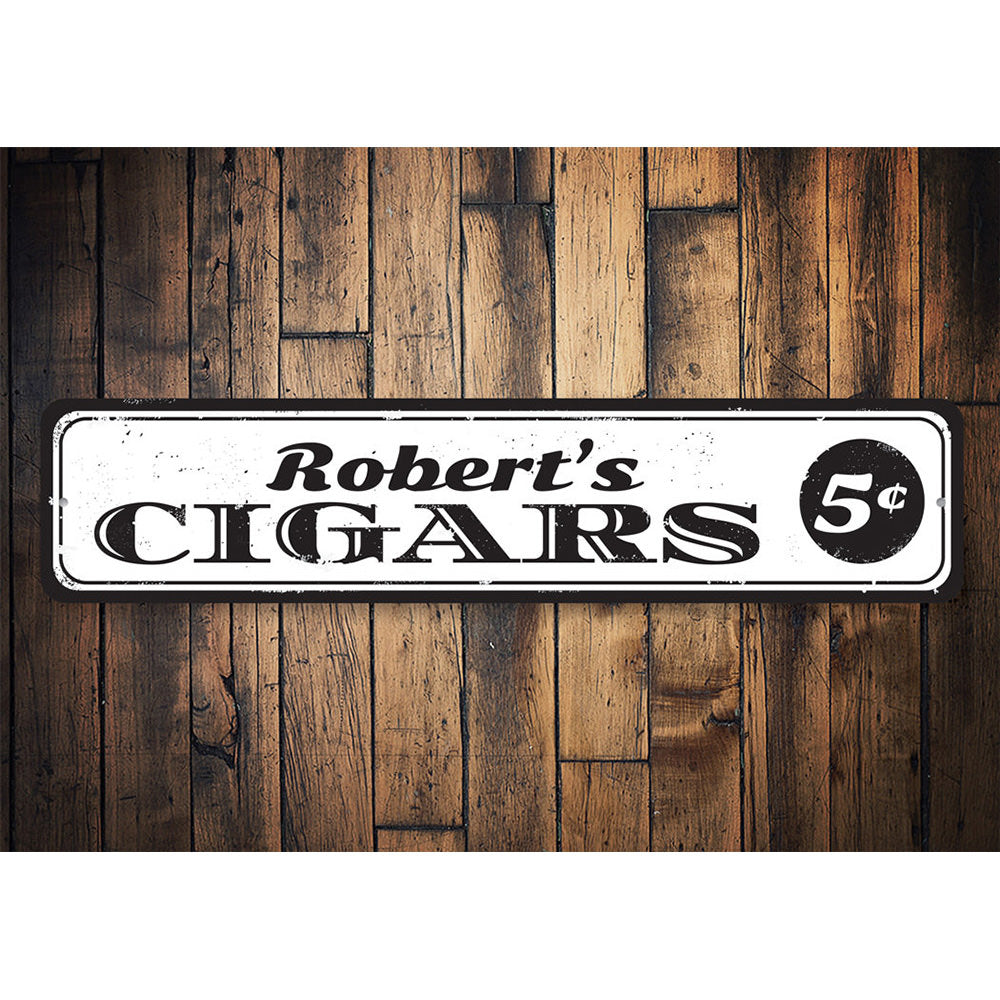 5 Cent Cigars Sign Aluminum Sign