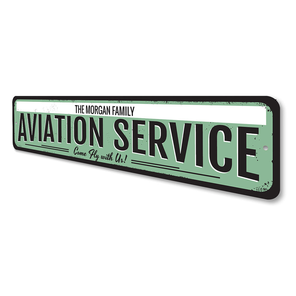 Aviation Service Sign Aluminum Sign