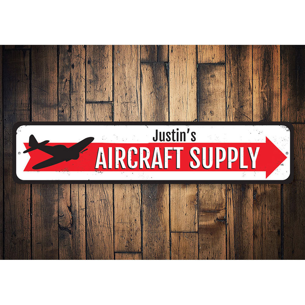 Aircraft Supply Sign Aluminum Sign