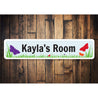 Butterfly Room Sign Aluminum Sign