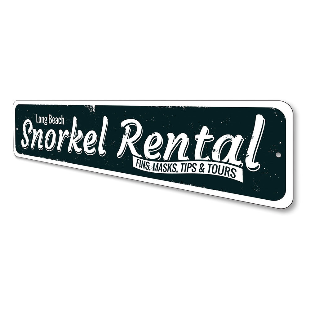 Snorkel Rental Sign Aluminum Sign