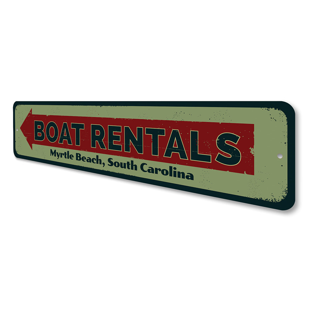 Boat Rentals Sign Aluminum Sign