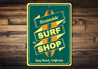 Oceanside Surf Shop Sign Aluminum Sign