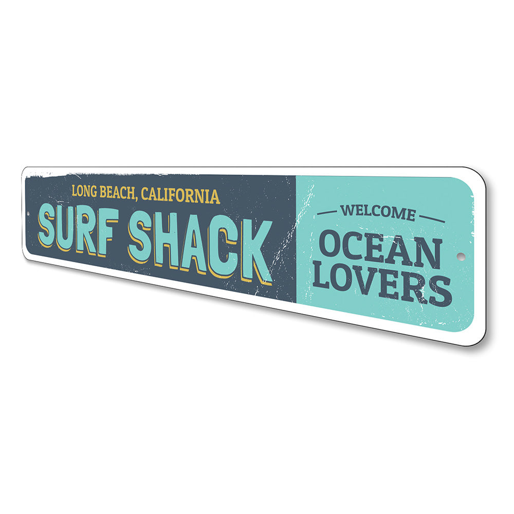 Welcome Ocean Lovers Sign Aluminum Sign