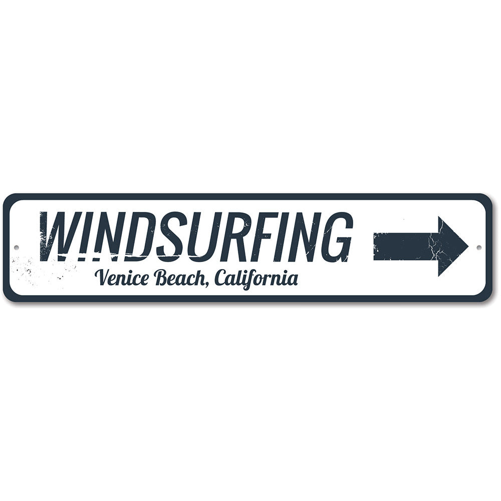 Windsurfing Sign Aluminum Sign