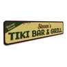 Tiki Bar & Grill Sign Aluminum Sign