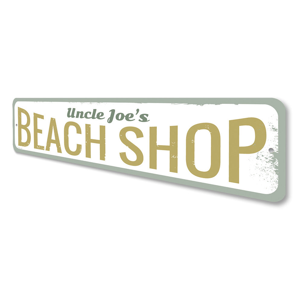 Beach Shop Sign Aluminum Sign