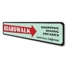 Boardwalk Directional Sign Aluminum Sign