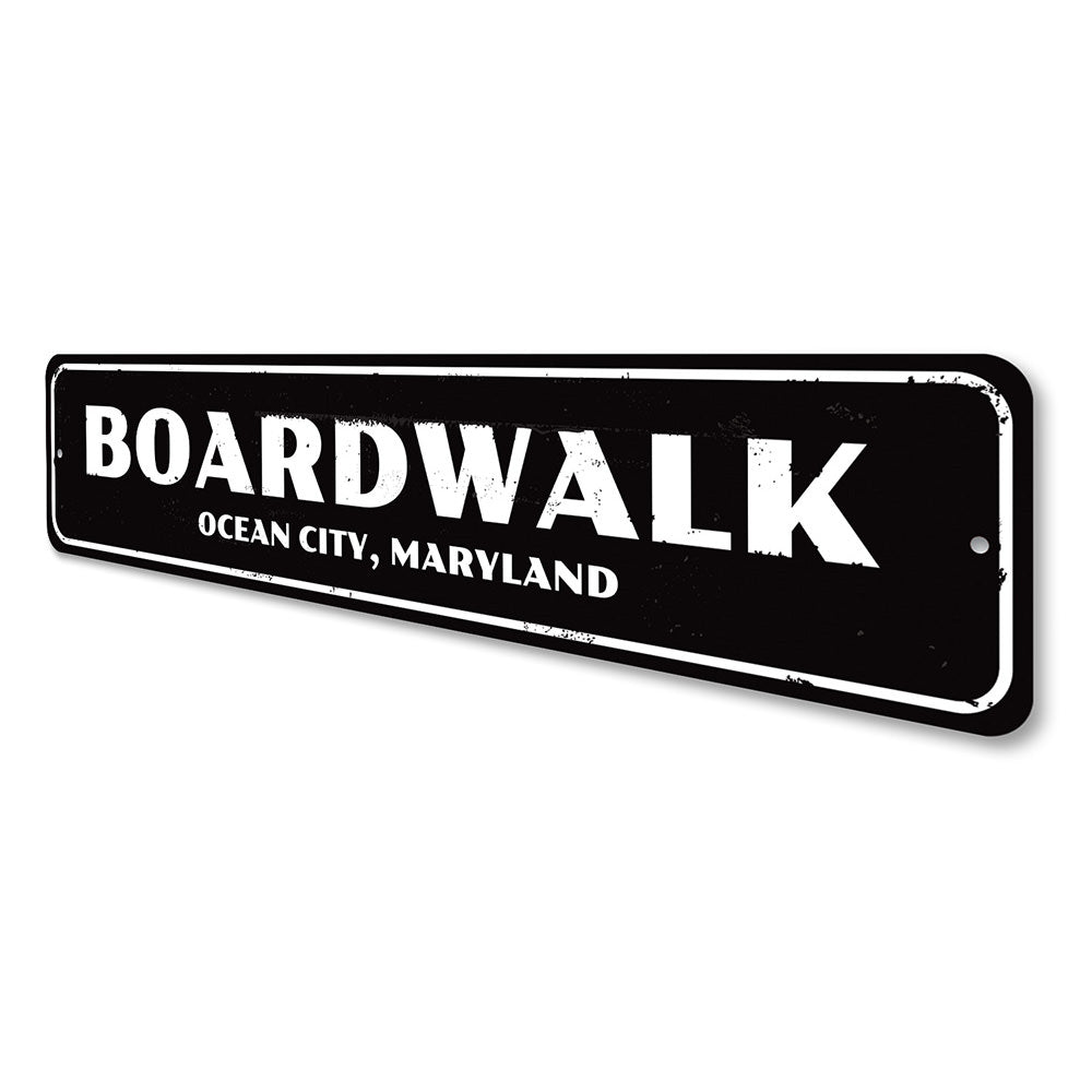 City Name Boardwalk Sign Aluminum Sign