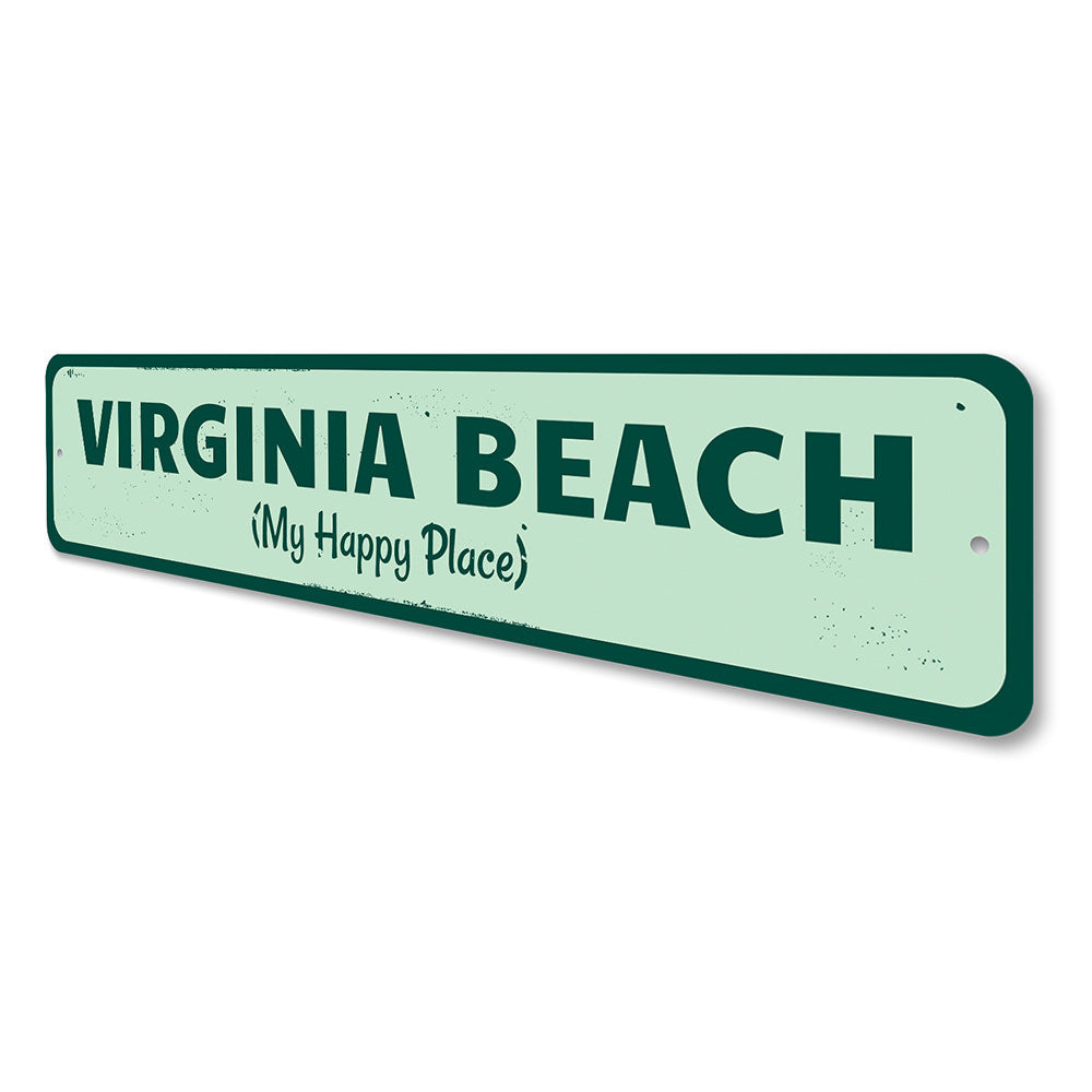 My Happy Place Sign Aluminum Sign
