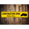 Construction Zone Sign Aluminum Sign