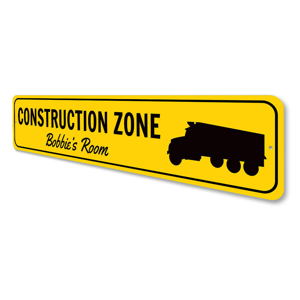 Construction Zone Sign Aluminum Sign