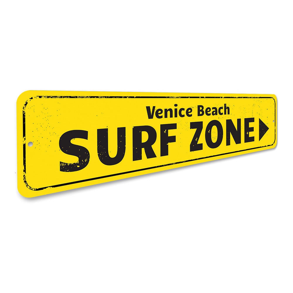 Surf Zone Sign Aluminum Sign