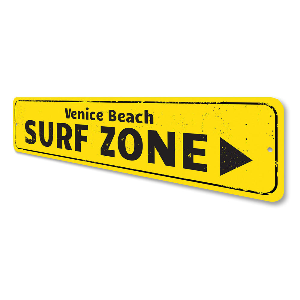 Surf Zone Sign Aluminum Sign