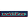 Boat Rides Arrow Sign Aluminum Sign