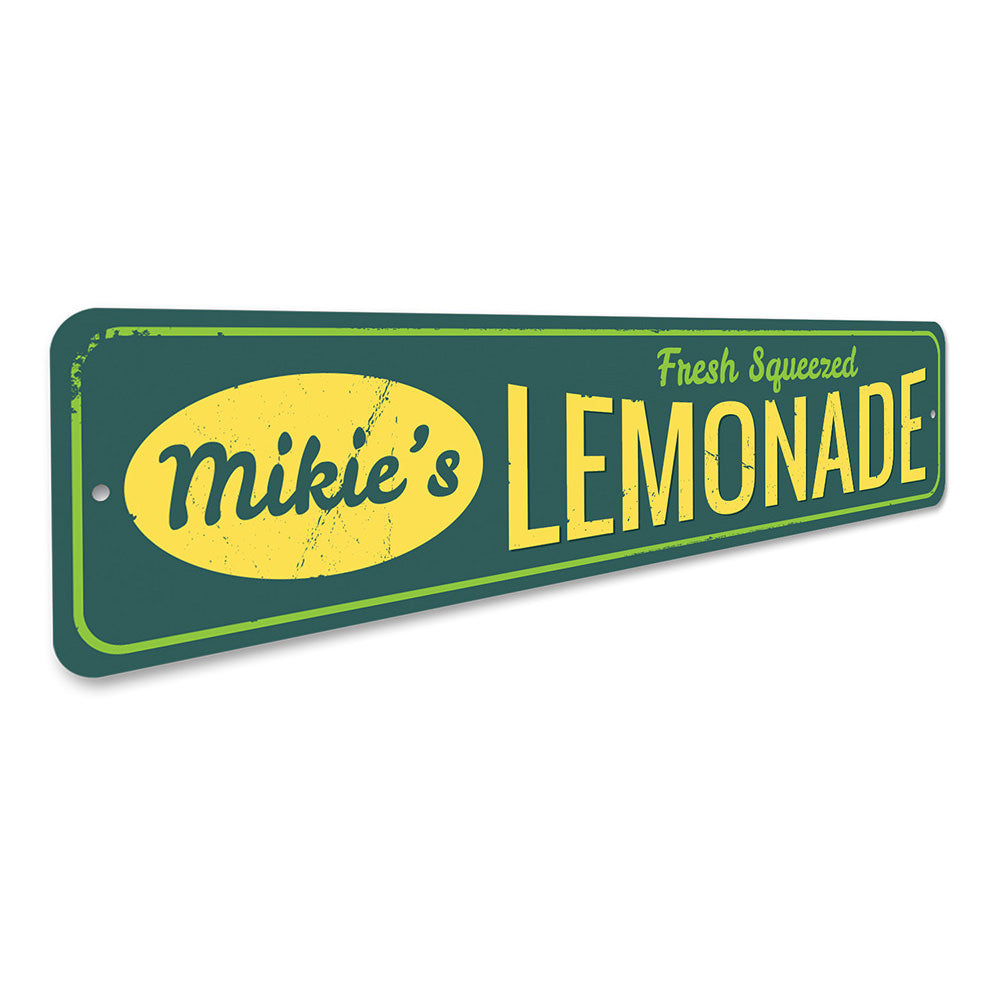 Fresh Squeezed Lemonade Sign Aluminum Sign