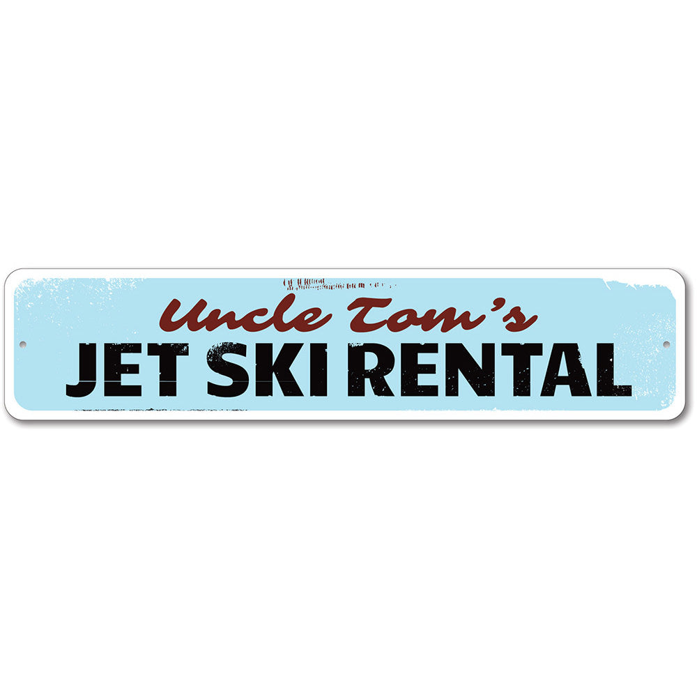 Jet Ski Rental Sign Aluminum Sign