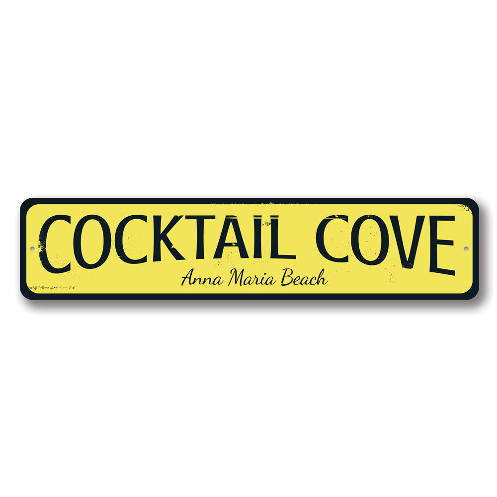Cocktail Cove Sign Aluminum Sign