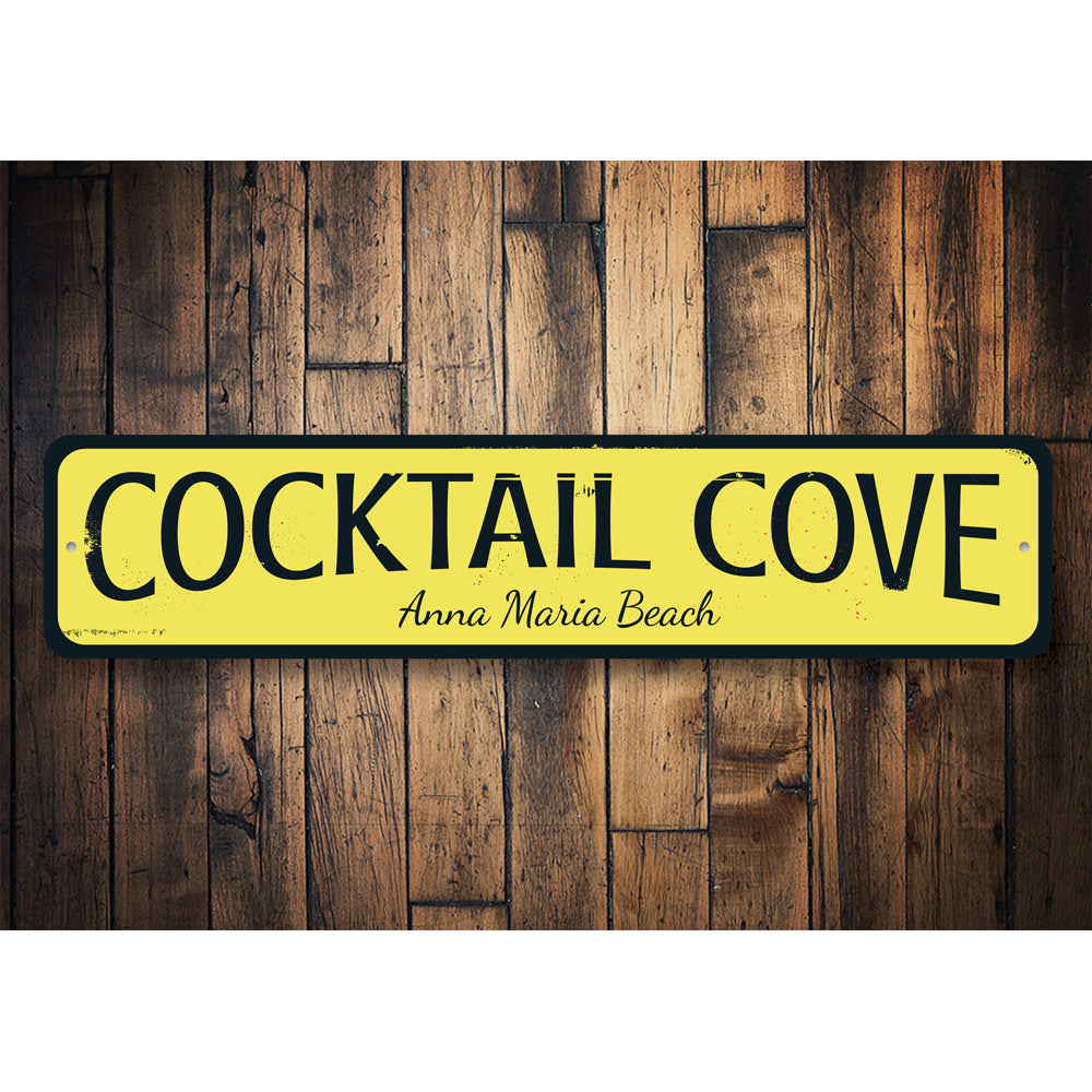 Cocktail Cove Sign Aluminum Sign