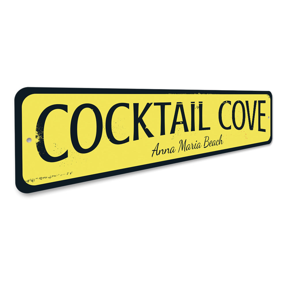 Cocktail Cove Sign Aluminum Sign