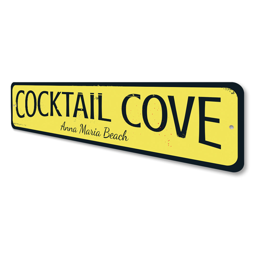 Cocktail Cove Sign Aluminum Sign