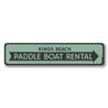 Paddle Boat Rental Sign Aluminum Sign