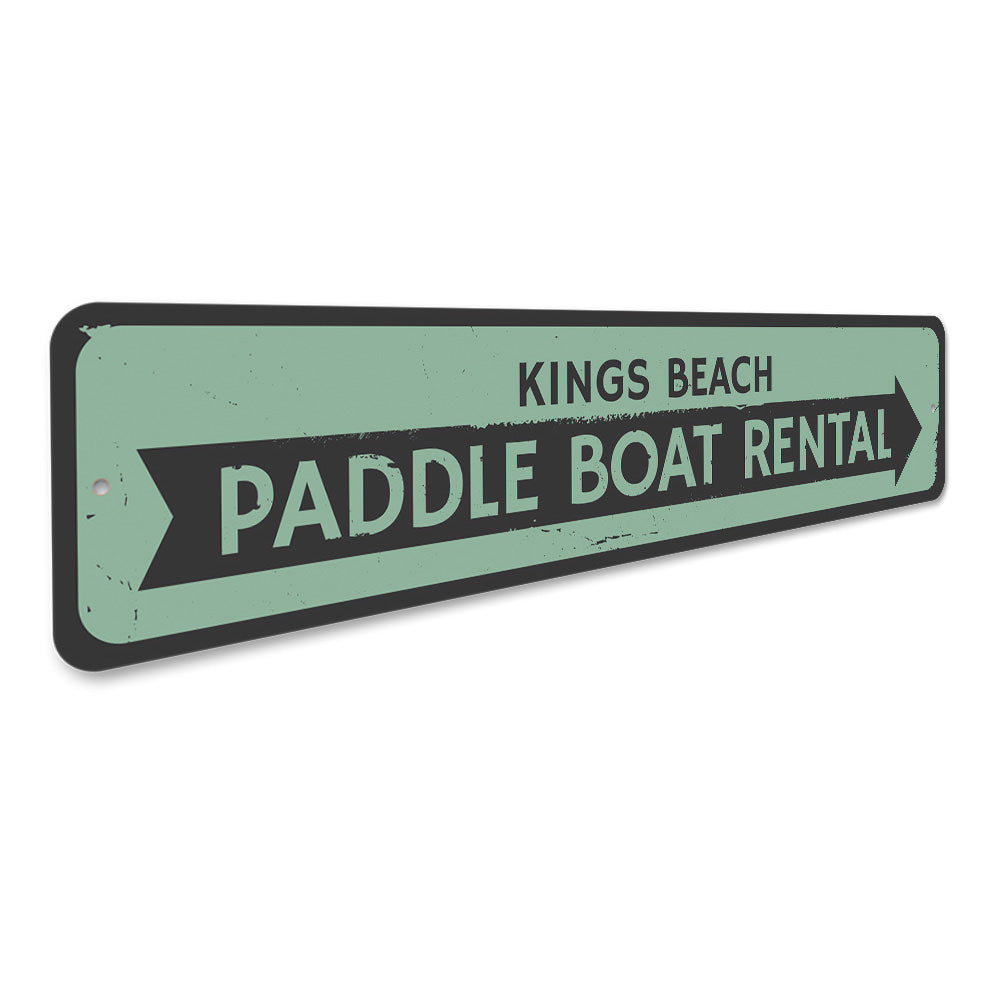 Paddle Boat Rental Sign Aluminum Sign
