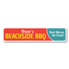 Beachside BBQ Sign Aluminum Sign