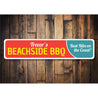 Beachside BBQ Sign Aluminum Sign