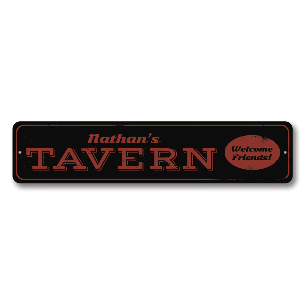 Welcome Tavern Sign Aluminum Sign