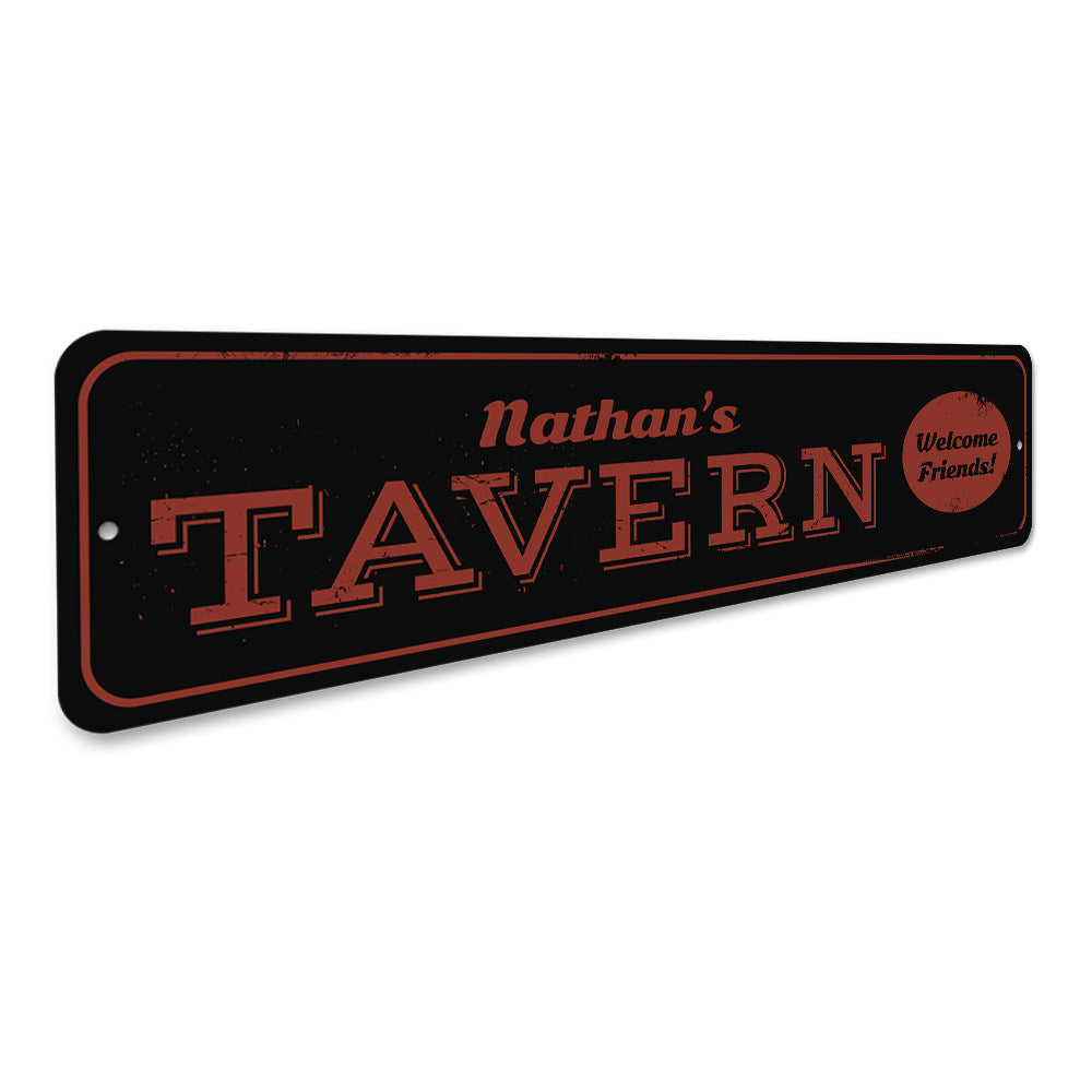 Welcome Tavern Sign Aluminum Sign