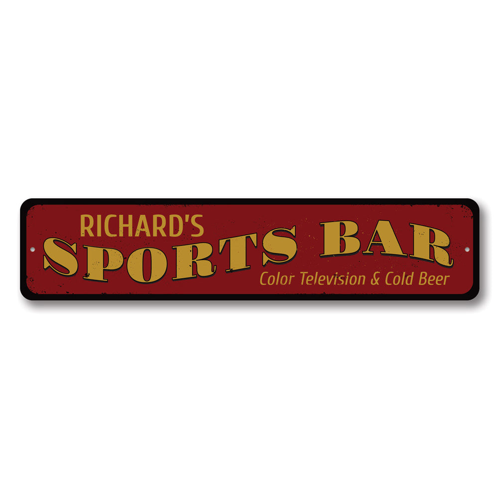 Sports Bar Name Sign Aluminum Sign